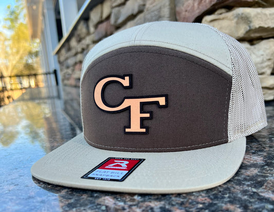 Cape Fear - Leather CF Logo - Khaki